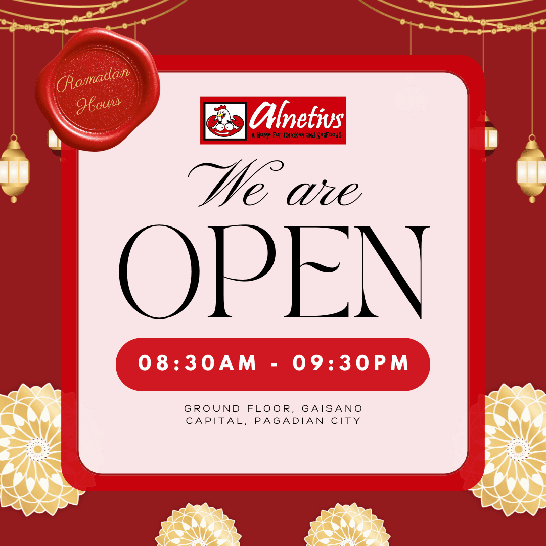 Alnetivs Restaurant opening hours announcement graphic